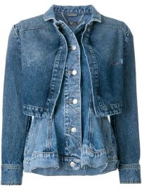 Alexander McQueen Denim Peplum Jacket - Farfetch at Farfetch