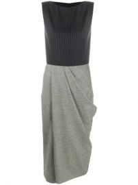 Alexander McQueen Draped Detail Midi Dress - Farfetch at Farfetch