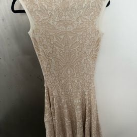 Alexander McQueen Dresses Alexander Mcqueen Cream Fit And Flare Midi Dress Poshmark at Poshmark