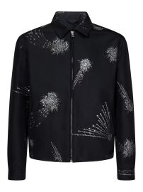 Alexander McQueen Embellished Zip Up Jacket at Cettire