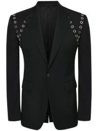 Alexander McQueen Eyelet Harness Tailored Blazer - at Farfetch