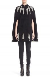 Alexander McQueen Feather Knit Cape at Nordstrom