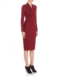 Alexander McQueen Fitted Wrap-Front Dress on SALE at Saks Off 5th