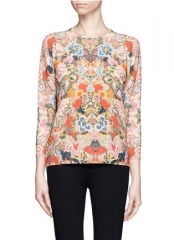 Alexander McQueen Floral Embroidery Print Sweater at Lane Crawford