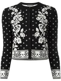 Alexander McQueen Floral Jacquard Cardigan at Farfetch