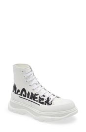 Alexander McQueen Graffiti Tread Slick High Top Sneaker at Nordstrom