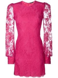 Alexander McQueen Lace Mini Dress at Farfetch