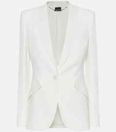 Alexander McQueen Leaf Crepe Jacket at Mytheresa