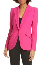 Alexander McQueen Leaf Crepe Jacket at Nordstrom