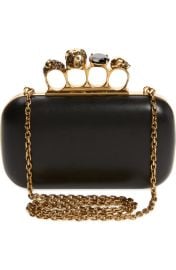 Alexander McQueen Leather Jewelled Box Clutch at Nordstrom