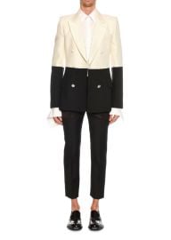 Alexander McQueen Mens Diced Two-Tone Double-Breasted Jacket - at Bergdorf Goodman