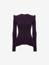 Alexander McQueen Mermaid style ribbed jumper at Alexander McQueen