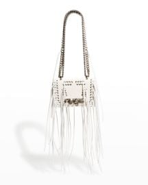 Alexander McQueen Mini Skull Jeweled Fringe Shoulder Bag at Neiman Marcus