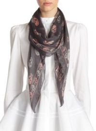 Alexander McQueen Multi-Colored Skull Silk Shawl at Saks Fifth Avenue