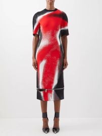 Alexander McQueen Mushroom Spore Zip Hem Midi Dress at Matches