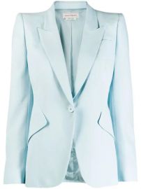 Alexander McQueen Single Button Blazer - Farfetch at Farfetch