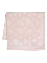 Alexander McQueen Skull print silk scarf at Farfetch