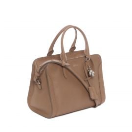 Alexander McQueen Small Padlock Satchel Bag  Brown at Neiman Marcus