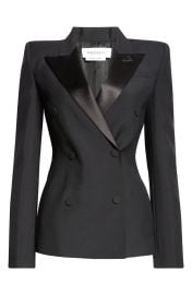 Alexander McQueen Stacked Shoulder Wool Mohair Blazer at Nordstrom