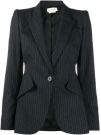 Alexander McQueen Tailored Pinstripe single-breasted Blazer - Farfetch at Farfetch