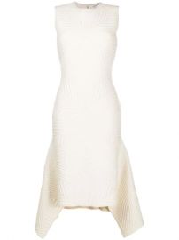 Alexander McQueen Textured Asymmetric Dress - Farfetch at Farfetch