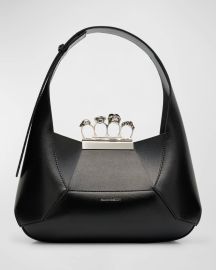 Alexander McQueen The Skull Jeweled Hobo Bag at Neiman Marcus