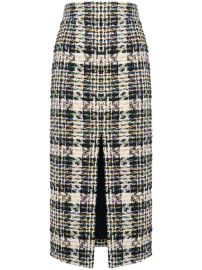 Alexander McQueen Tweed Pencil Skirt - at Farfetch