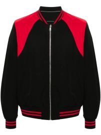 Alexander McQueen Two tone reversible Bomber Jacket at Farfetch