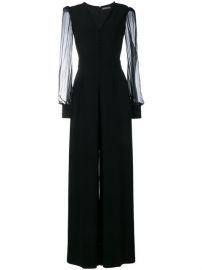 Alexander McQueen V-neck Evening Jumpsuit  2 795 - Shop AW16 Online - Fast Delivery  Price at Farfetch