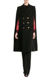 Alexander McQueen Virgin Wool Cape at Stylebop