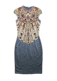 Alexander McQueen Women's S Vintage Jewel Intarsia Knit Fitted Dress at eBay