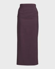 Alexander McQueen Wool Pencil Maxi Skirt at Neiman Marcus