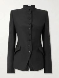 Alexander McQueen Wool and Mohair blend Blazer at Net a Porter