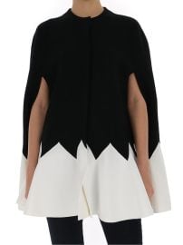 Alexander McQueen Zig-Zag Flared Cape ndash at Cettire