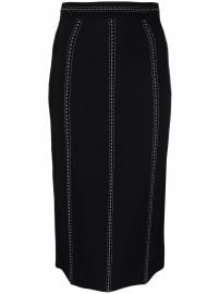 Alexander McQueen contrast-stitch Pencil Skirt - at Farfetch