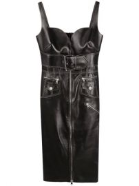 Alexander McQueen contrast-stitching Bustier Dress - Farfetch at Farfetch