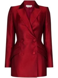 Alexander McQueen double-breasted Silk Blazer - Farfetch at Farfetch