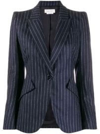 Alexander McQueen fitted pinstripe blazer fitted pinstripe blazer at Farfetch