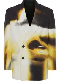 Alexander McQueen graphic-print double-breasted Blazer - at Farfetch