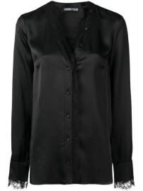 Alexander McQueen lace-trim Blouse - Farfetch at Farfetch