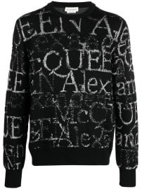 Alexander McQueen logo-print crew-neck Jumper - at Farfetch