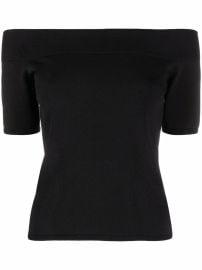 Alexander McQueen off-shoulder T-shirt - at Farfetch