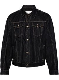 Alexander McQueen spread-collar Denim Jacket Blue at Farfetch