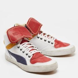 Alexander McQueen x Puma Leather Hight Top Sneakers at Vestiaire Collective