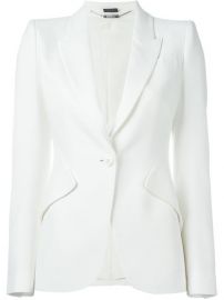 Alexander Mcqueen One Button Blazer - Luisa Boutique at Farfetch