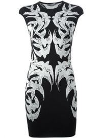 Alexander Mcqueen Swallow Embroidered Dress - Elite at Farfetch