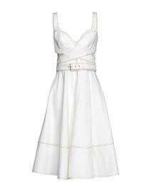 Alexander Mcqueen White Denim Dress at Yoox