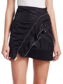 Alexander Wang - Deconstructed Bomber Miniskirt at Saks Fifth Avenue