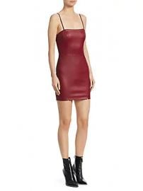 Alexander Wang - Leather Cami Mini Dress at Saks Off 5th