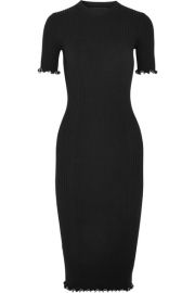 Alexander Wang   Studded ribbed cotton-blend dress at Net A Porter